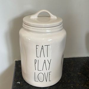 Rae Dunn - EAT PLAY LOVE - canister